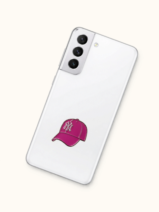 Afbeeldingen van Pink Cap Sticker